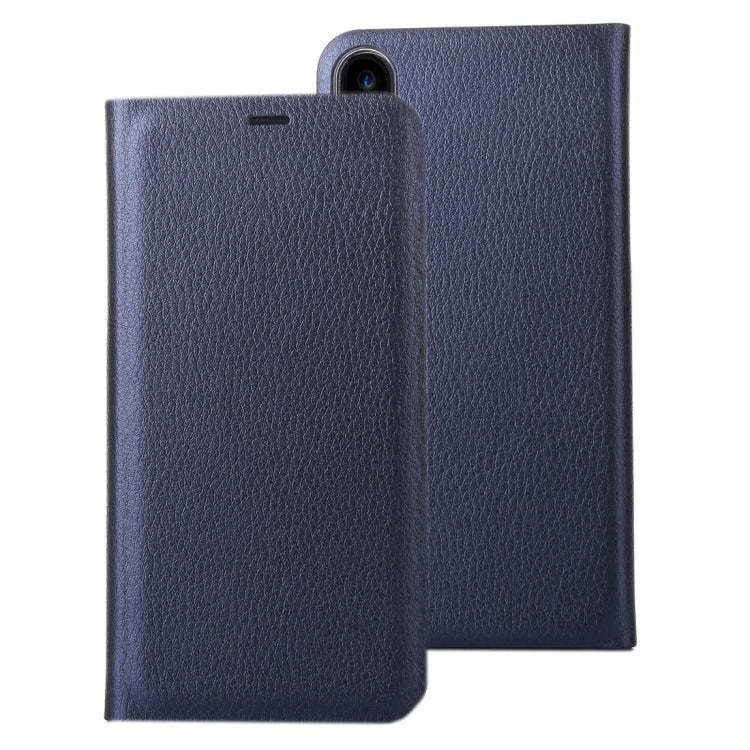 For iPhone X / XS Litchi Texture PU + PC Horizontal Flip Leather Case with Card Slot