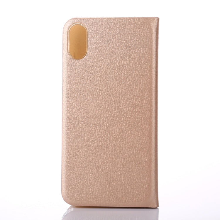 For iPhone X / XS Litchi Texture PU + PC Horizontal Flip Leather Case with Card Slot