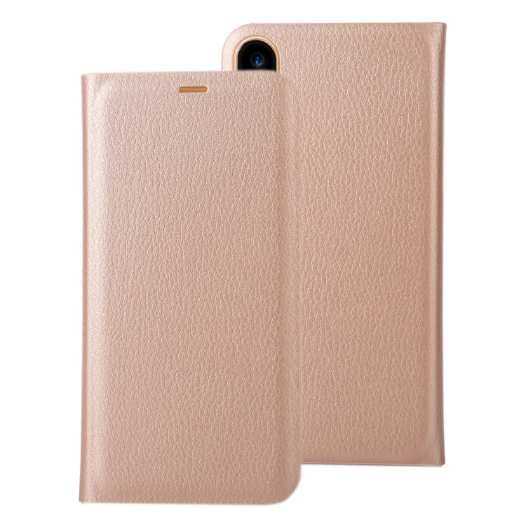 For iPhone X / XS Litchi Texture PU + PC Horizontal Flip Leather Case with Card Slot