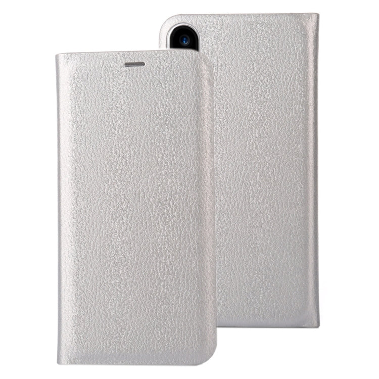 For iPhone X / XS Litchi Texture PU + PC Horizontal Flip Leather Case with Card Slot