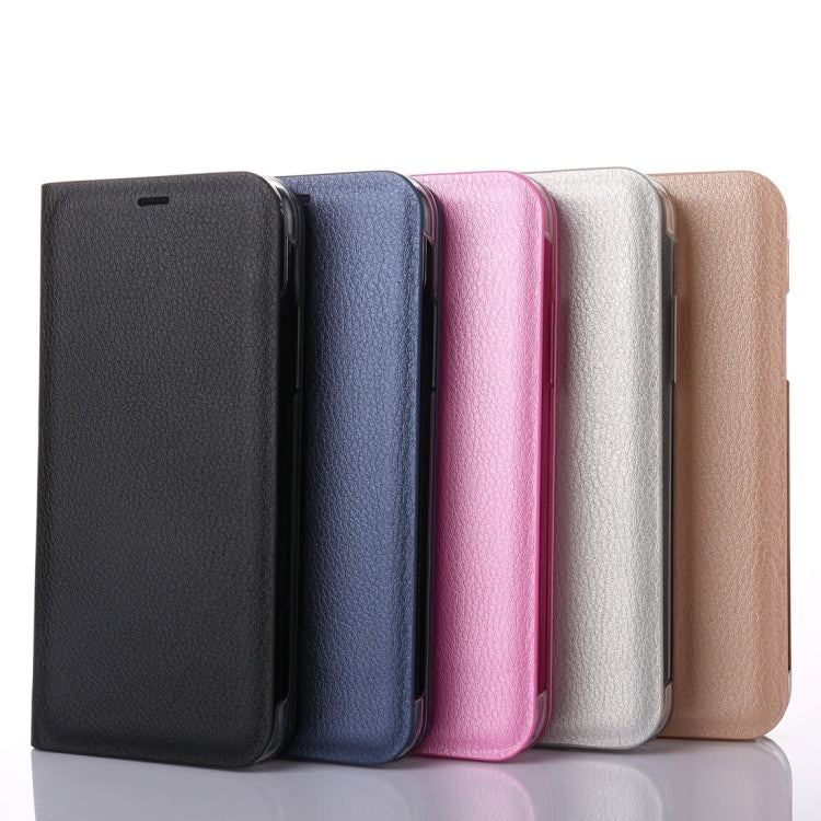 For iPhone X / XS Litchi Texture PU + PC Horizontal Flip Leather Case with Card Slot
