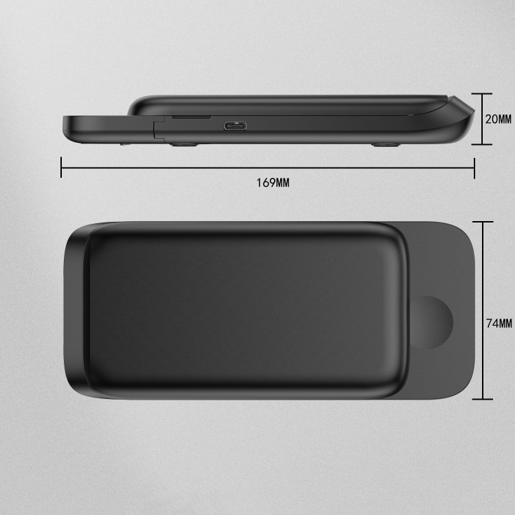 V8 3 in 1 Folding Portable Mobile Phone Watch Multi-Function Charging Stand Wireless Charger for iPhones & Apple Watch & Airpods
