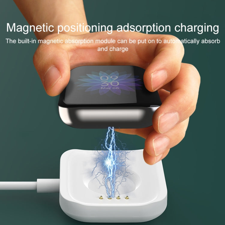 For OPPO Watch 46mm Smart Watch Magnetic Charger Charging Base(White)