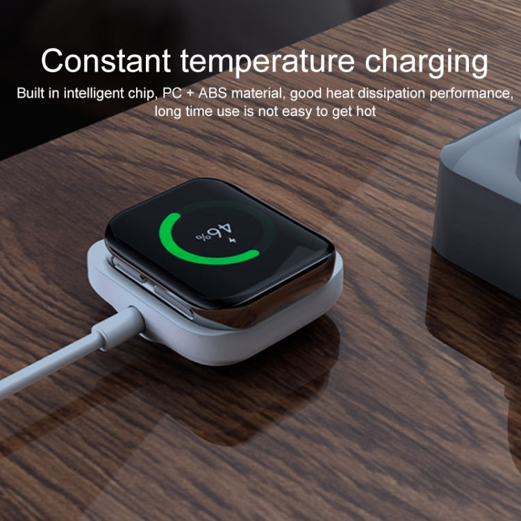 For OPPO Watch 46mm Smart Watch Magnetic Charger Charging Base(White)