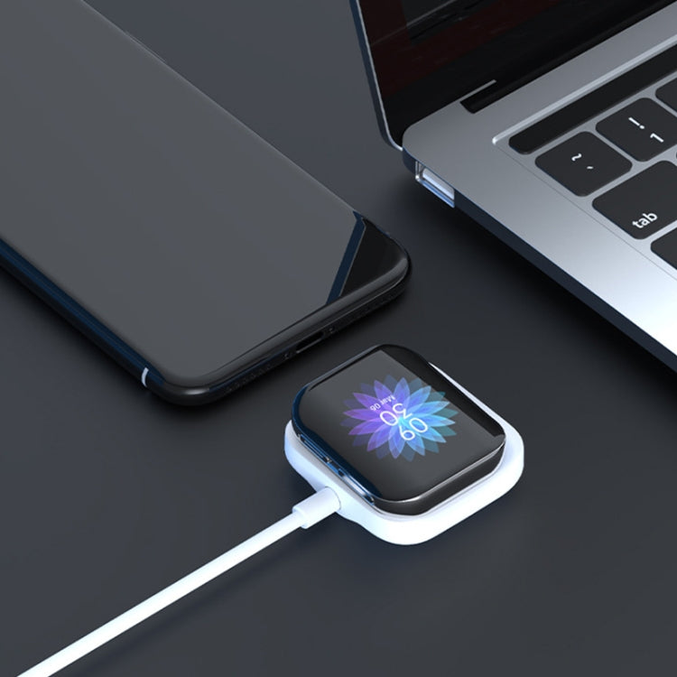 For OPPO Watch 46mm Smart Watch Magnetic Charger Charging Base(White)