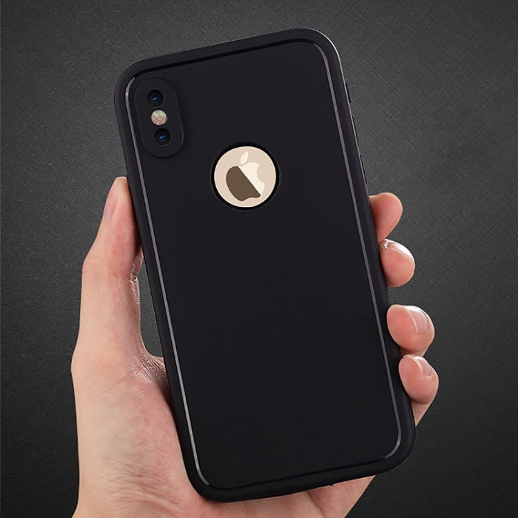 For iPhone X / XS Water Resistant TPU + PC Full Coverage Protective Back Cover Case