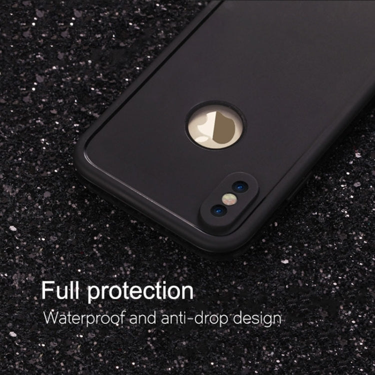For iPhone X / XS Water Resistant TPU + PC Full Coverage Protective Back Cover Case