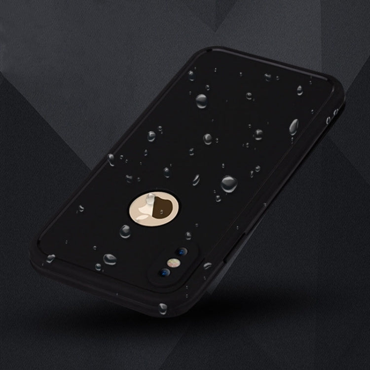 For iPhone X / XS Water Resistant TPU + PC Full Coverage Protective Back Cover Case