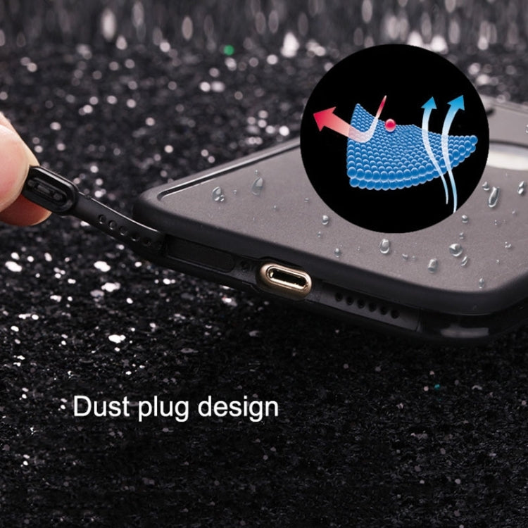 For iPhone X / XS Water Resistant TPU + PC Full Coverage Protective Back Cover Case