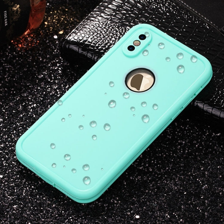 For iPhone X / XS Water Resistant TPU + PC Full Coverage Protective Back Cover Case