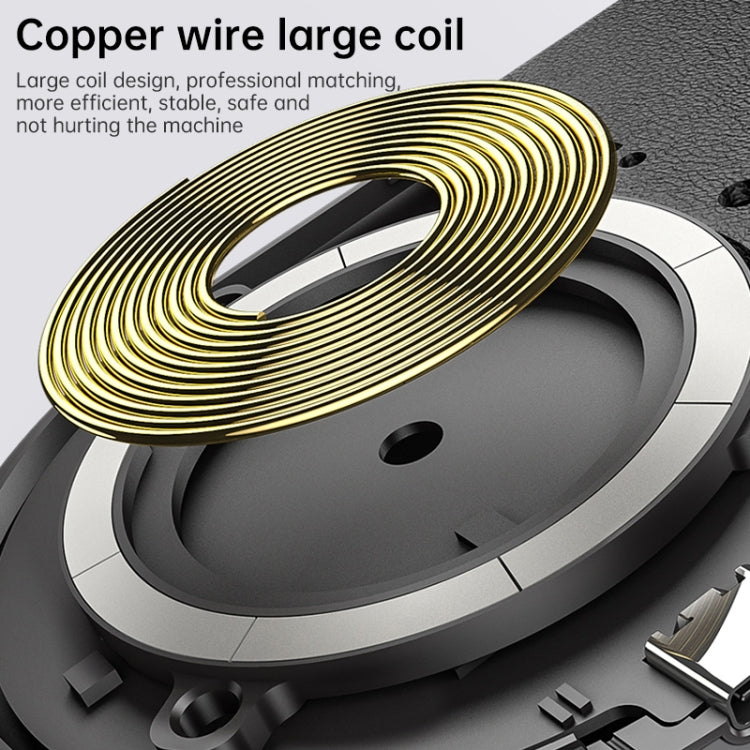 WS39A 15W Foldable Dual Wireless Charger Base for Mobile Phones & Apple Watches & AirPods