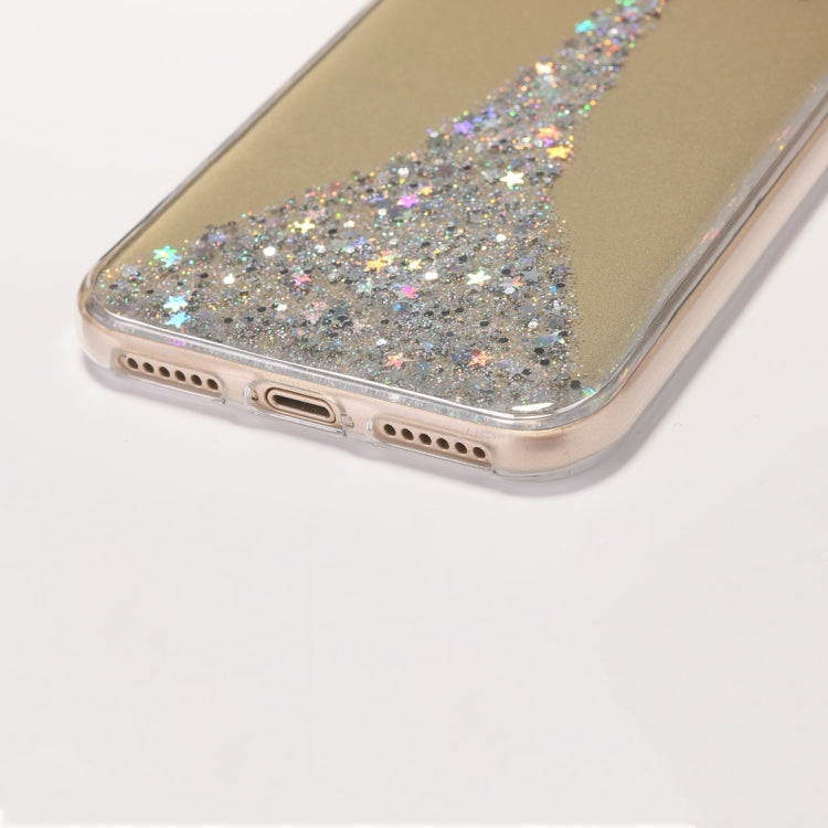 For iPhone X / XS Angel Pattern Epoxy Dripping Soft Protective Case