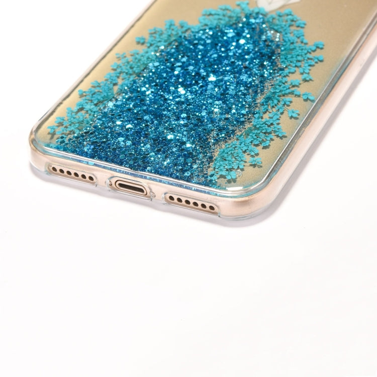 For iPhone X / XS Wedding Girl Pattern Epoxy Dripping Soft Protective Case