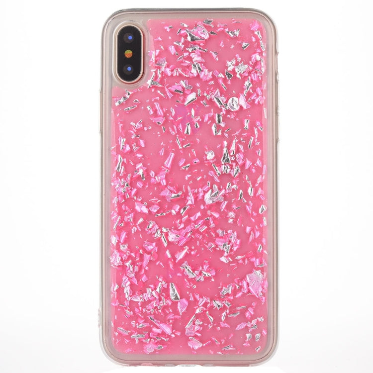 For iPhone X / XS Gold Foil Style Epoxy Dripping