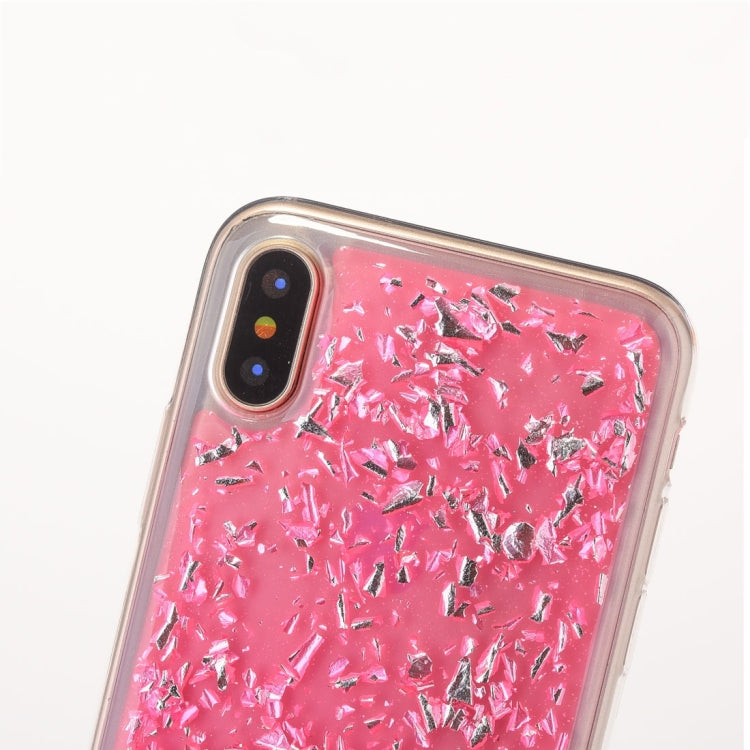 For iPhone X / XS Gold Foil Style Epoxy Dripping