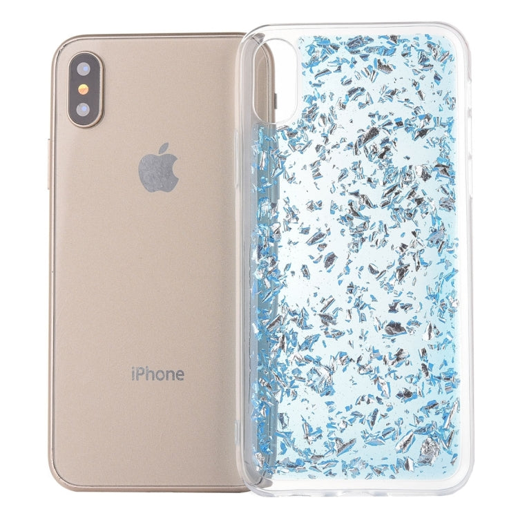 For iPhone X / XS Gold Foil Style Epoxy Dripping