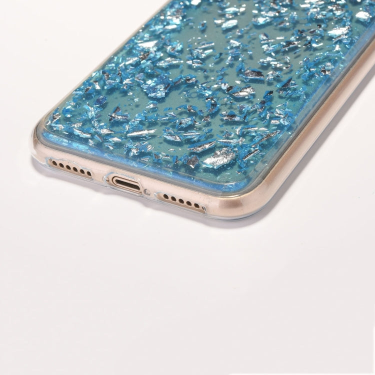 For iPhone X / XS Gold Foil Style Epoxy Dripping