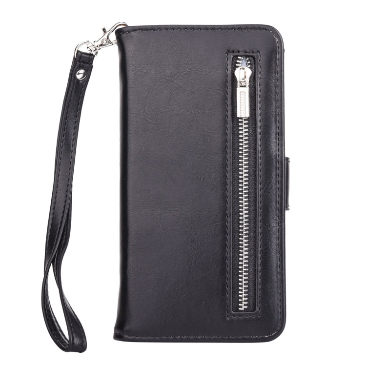 For iPhone X / XS Crazy Horse Texture Horizontal Flip Detachable Leather Case with Card Slots & Wallet & Photo Frame & Lanyard