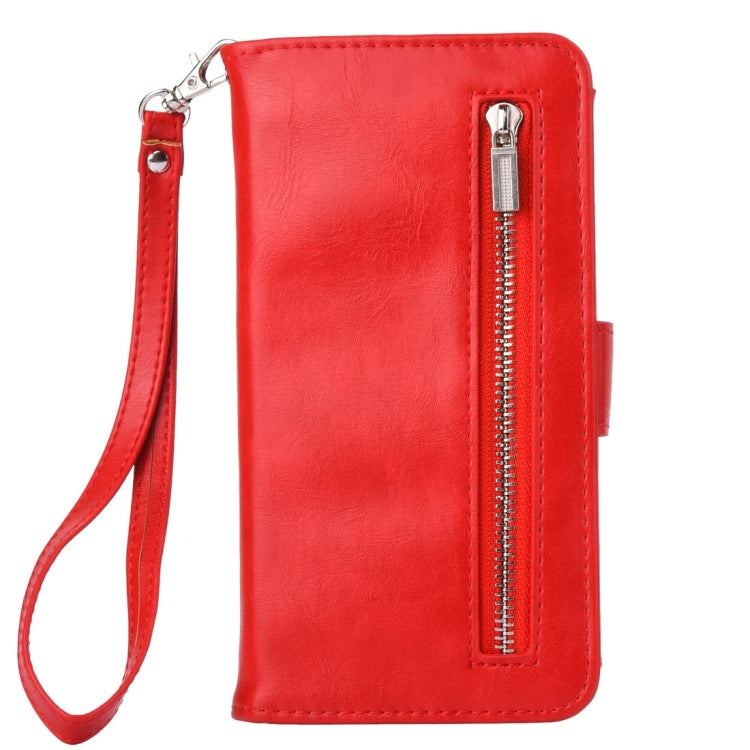 For iPhone X / XS Crazy Horse Texture Horizontal Flip Detachable Leather Case with Card Slots & Wallet & Photo Frame & Lanyard