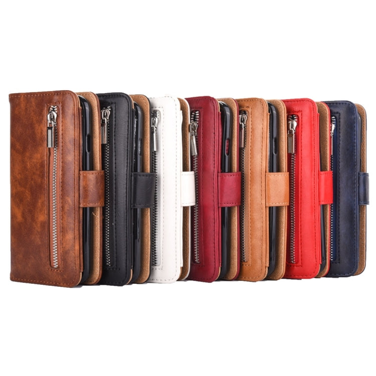 For iPhone X / XS Crazy Horse Texture Horizontal Flip Detachable Leather Case with Card Slots & Wallet & Photo Frame & Lanyard