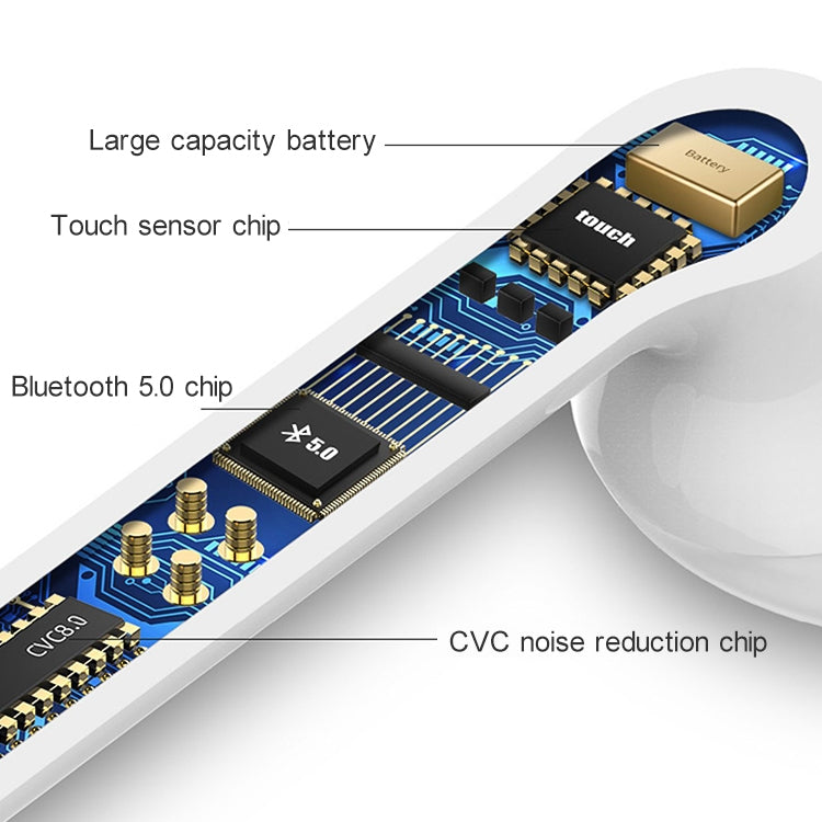 10W Max Fast Charging ABS Pad Qi Standard Wireless Charger with Indicator Light, CD-1054 10W Qi Standard High Speed Wireless Charger + TWS Wireless Bluetooth 5.0 Earphone