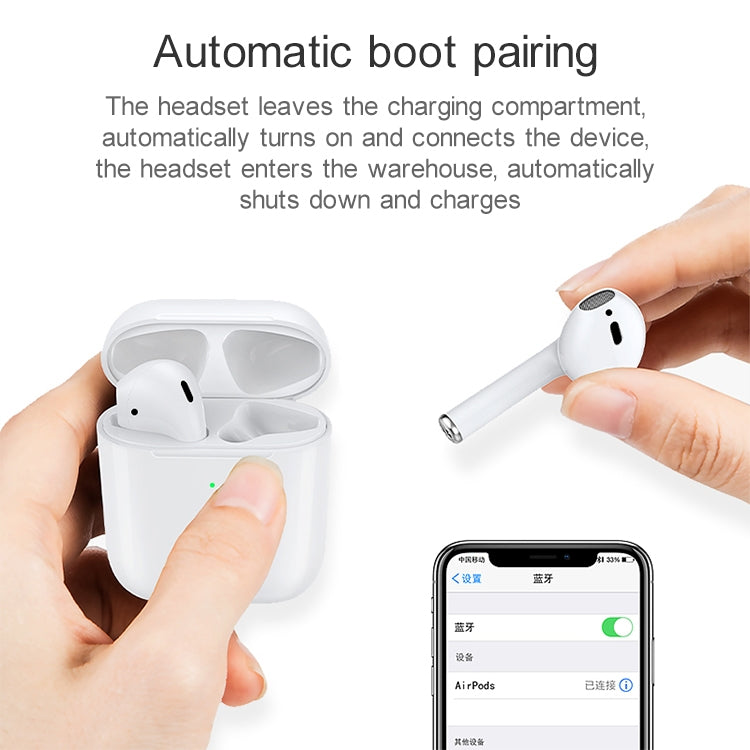 10W Max Fast Charging ABS Pad Qi Standard Wireless Charger with Indicator Light, CD-1054 10W Qi Standard High Speed Wireless Charger + TWS Wireless Bluetooth 5.0 Earphone