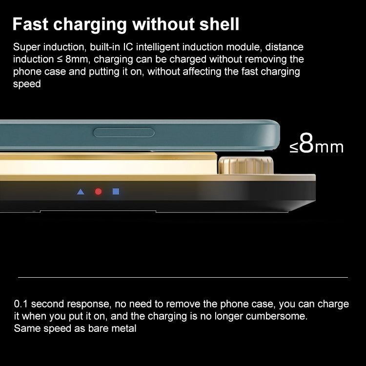 X3 15W 3 in 1 Wireless Charger, Basic (Green)