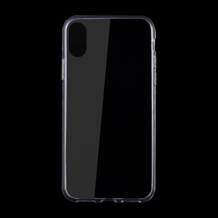 For iPhone X / XS 0.75mm Ultra-thin Transparent TPU Protective Case(Transparent)