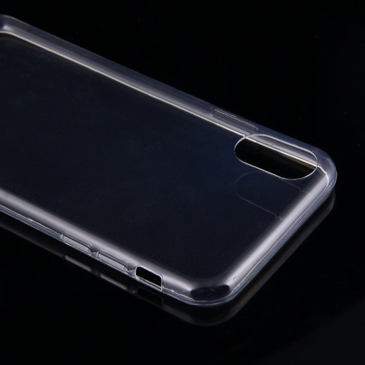 For iPhone X / XS 0.75mm Ultra-thin Transparent TPU Protective Case(Transparent)
