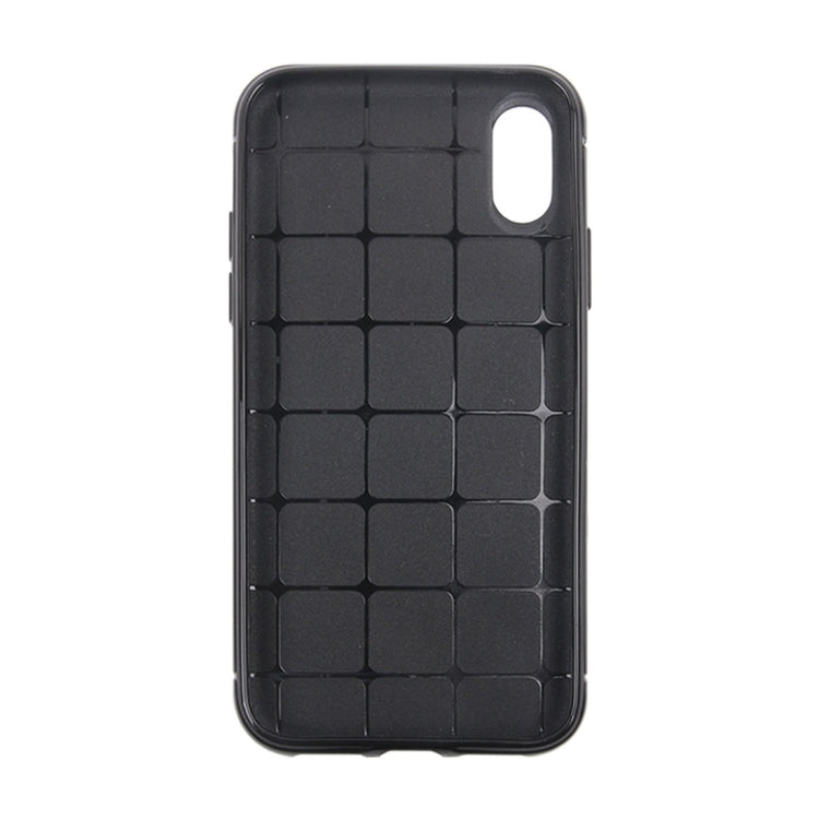 For iPhone X / XS Honeycomb TPU Dropproof Protective Back Cover Case