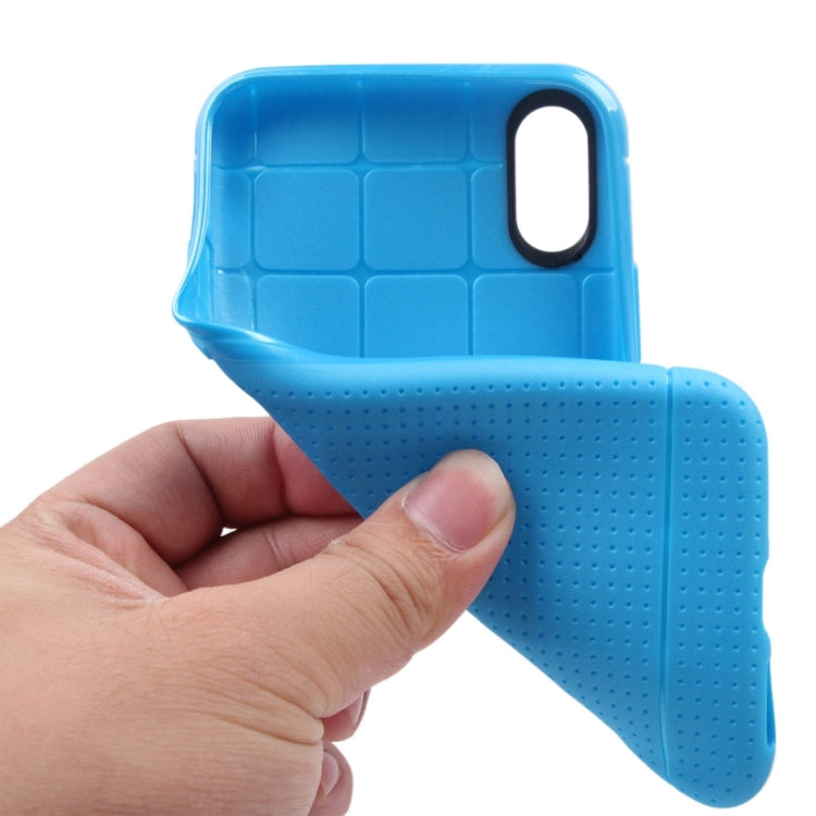 For iPhone X / XS Honeycomb TPU Dropproof Protective Back Cover Case