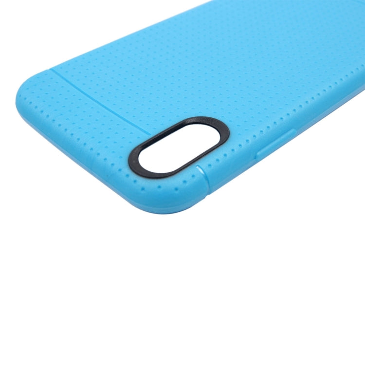 For iPhone X / XS Honeycomb TPU Dropproof Protective Back Cover Case