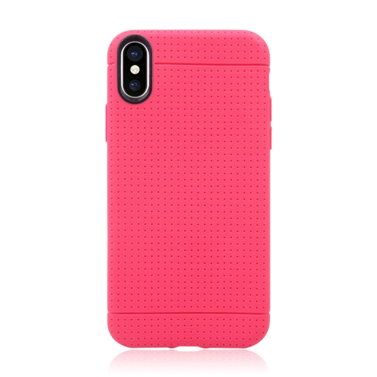 For iPhone X / XS Honeycomb TPU Dropproof Protective Back Cover Case
