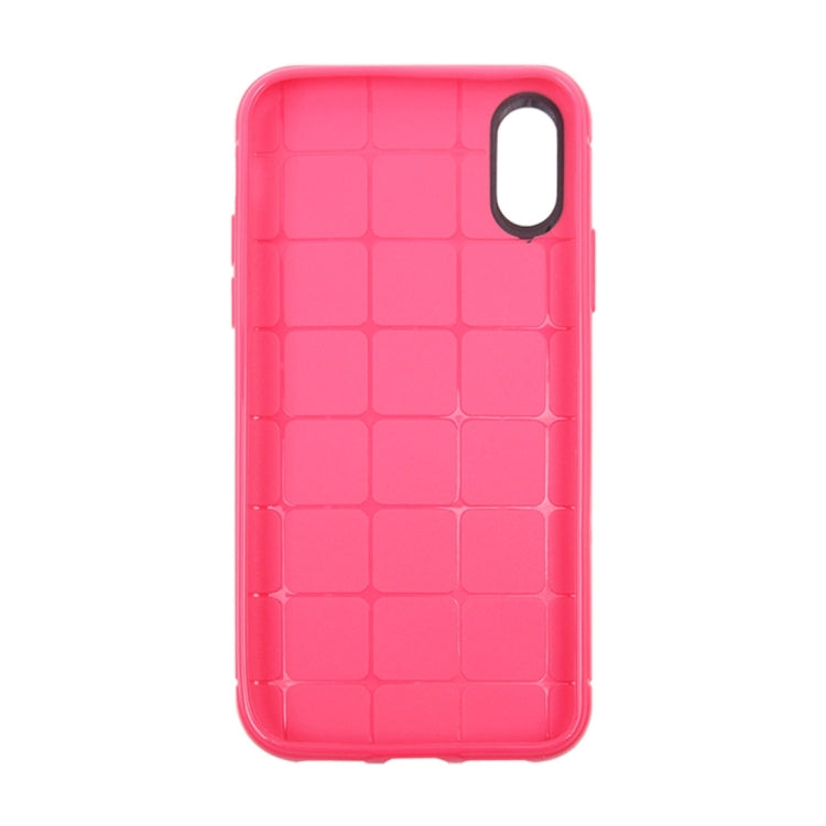 For iPhone X / XS Honeycomb TPU Dropproof Protective Back Cover Case