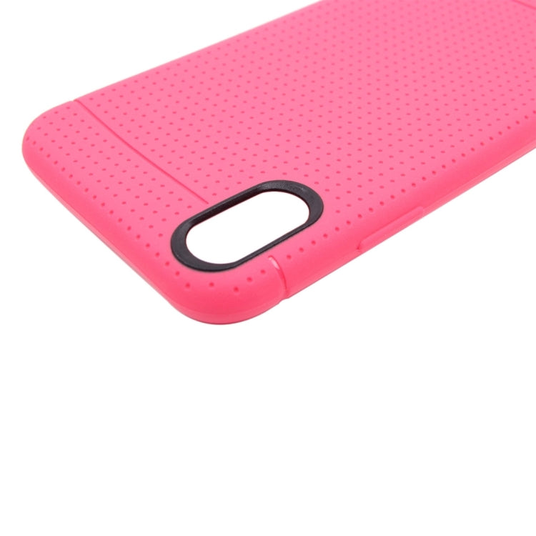 For iPhone X / XS Honeycomb TPU Dropproof Protective Back Cover Case