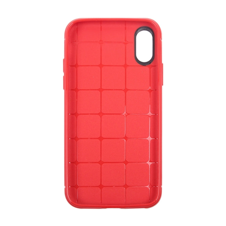For iPhone X / XS Honeycomb TPU Dropproof Protective Back Cover Case