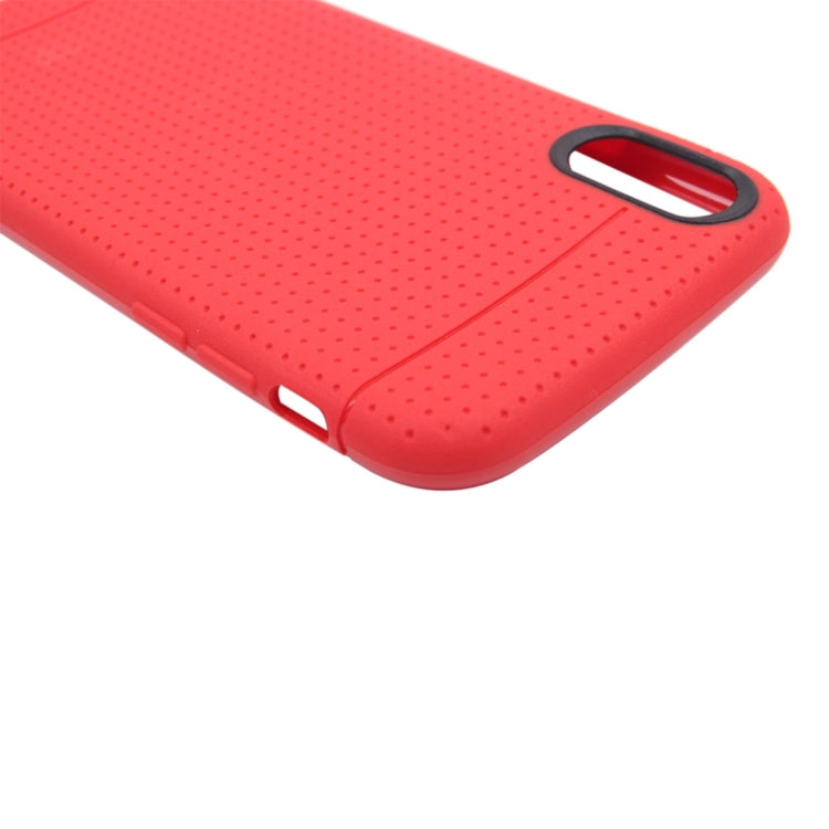 For iPhone X / XS Honeycomb TPU Dropproof Protective Back Cover Case