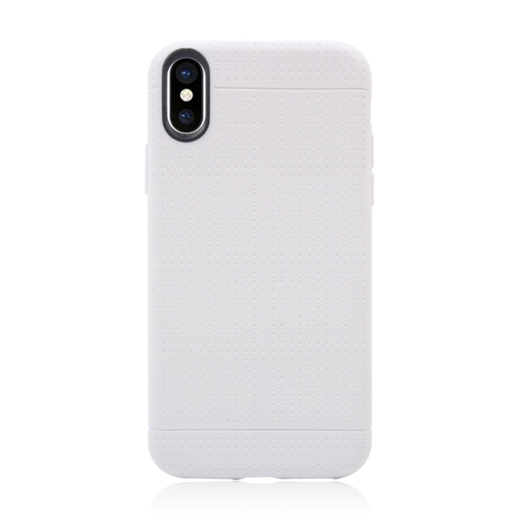 For iPhone X / XS Honeycomb TPU Dropproof Protective Back Cover Case