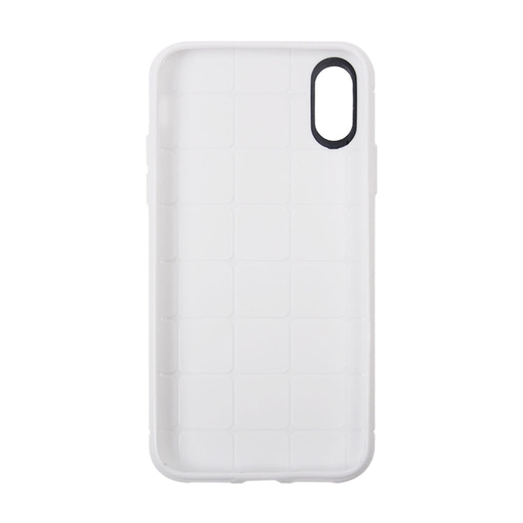 For iPhone X / XS Honeycomb TPU Dropproof Protective Back Cover Case