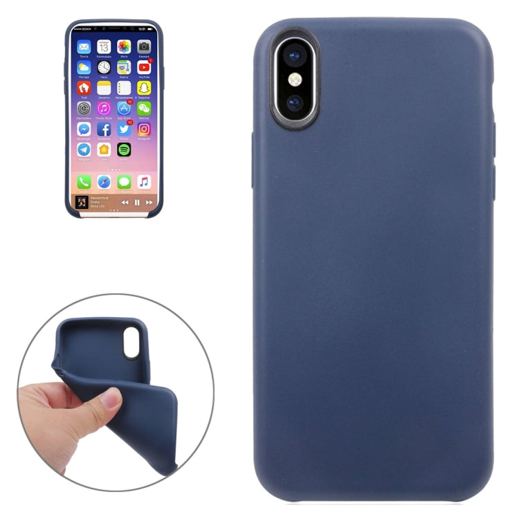 For iPhone X / XS Classic Smooth Surface Soft TPU Protective Case
