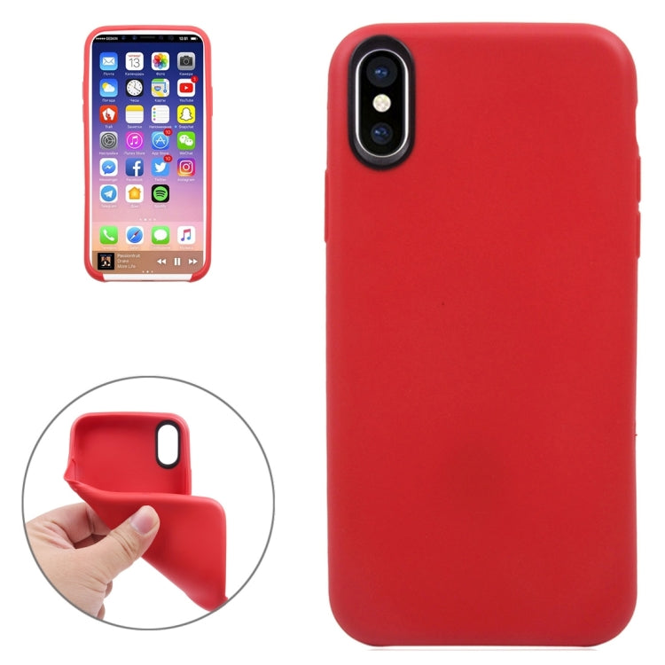 For iPhone X / XS Classic Smooth Surface Soft TPU Protective Case