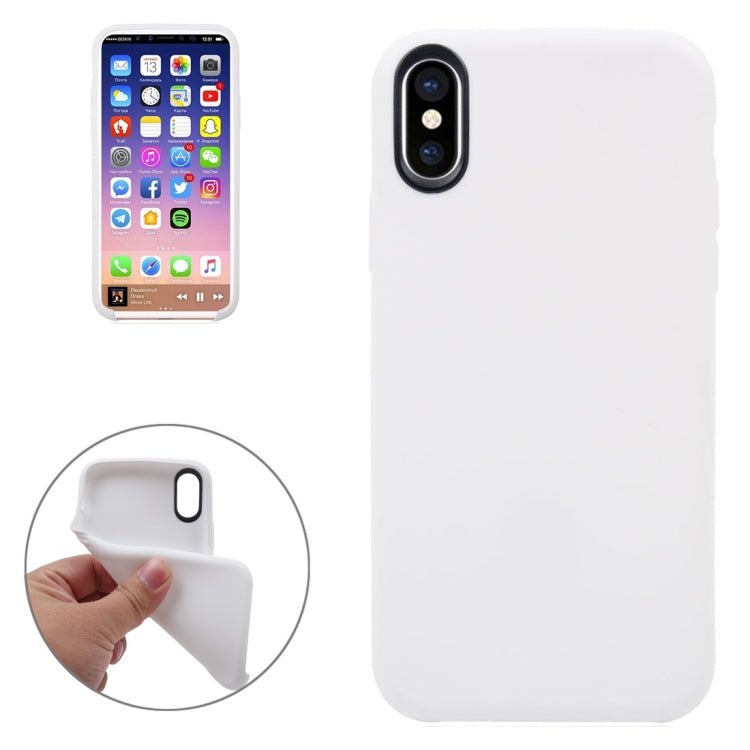 For iPhone X / XS Classic Smooth Surface Soft TPU Protective Case