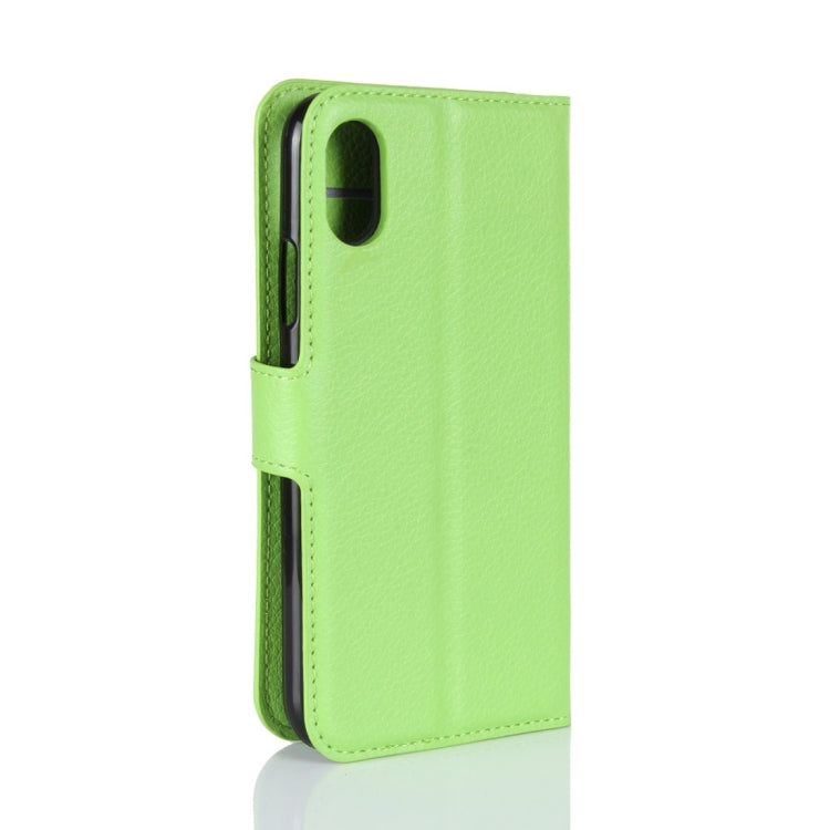 For iPhone X / XS Litchi Texture Horizontal Flip Leather Case with Holder & Card Slots & Wallet