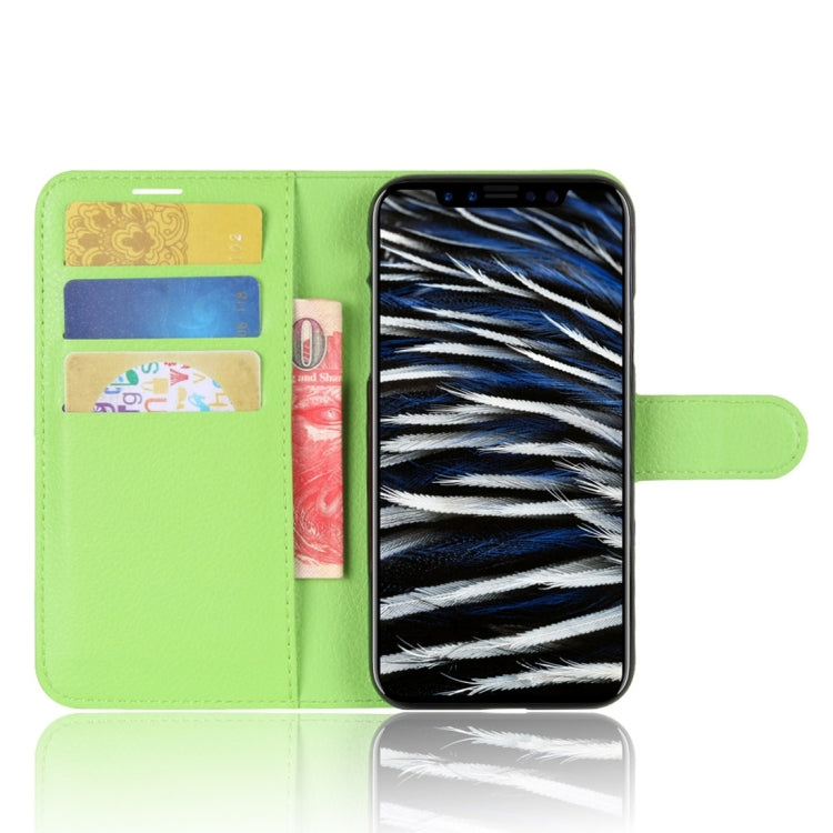 For iPhone X / XS Litchi Texture Horizontal Flip Leather Case with Holder & Card Slots & Wallet