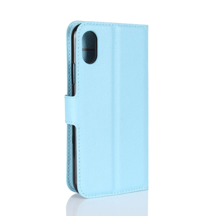 For iPhone X / XS Litchi Texture Horizontal Flip Leather Case with Holder & Card Slots & Wallet