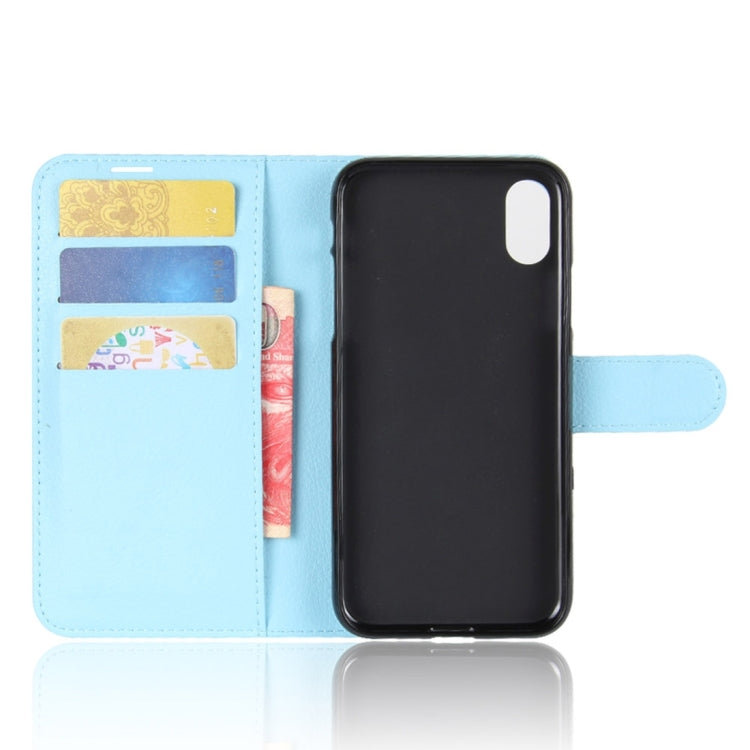For iPhone X / XS Litchi Texture Horizontal Flip Leather Case with Holder & Card Slots & Wallet