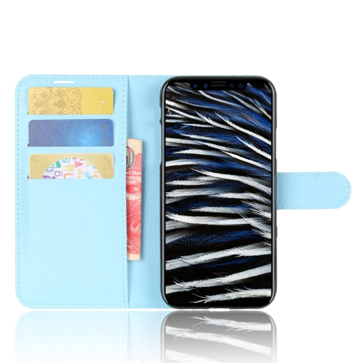For iPhone X / XS Litchi Texture Horizontal Flip Leather Case with Holder & Card Slots & Wallet