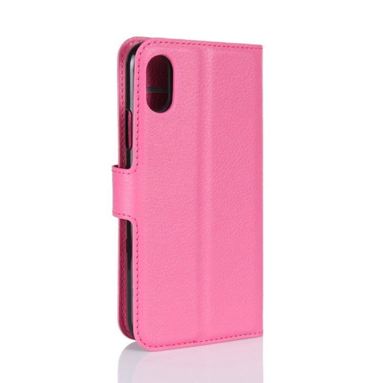 For iPhone X / XS Litchi Texture Horizontal Flip Leather Case with Holder & Card Slots & Wallet
