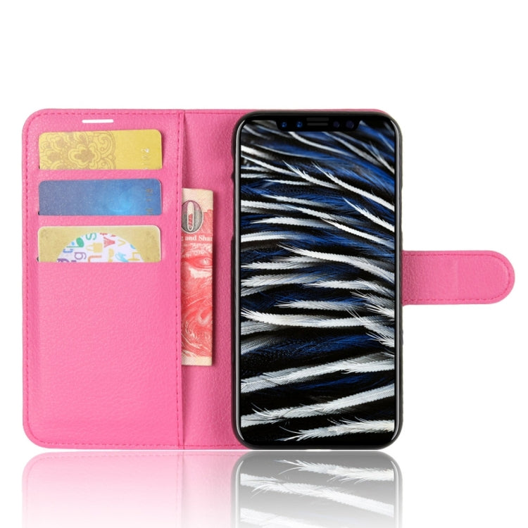 For iPhone X / XS Litchi Texture Horizontal Flip Leather Case with Holder & Card Slots & Wallet