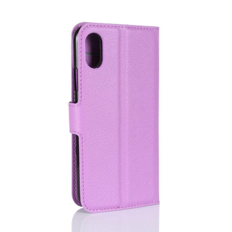 For iPhone X / XS Litchi Texture Horizontal Flip Leather Case with Holder & Card Slots & Wallet